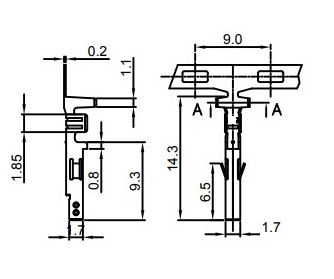 Контакт к разъему-Mini-Fit (м)  (MF-F)