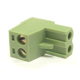 Клеммник 2 поз, шаг 5.00 мм, на кабель пр.угол (XY2500F-A-02P) (2EDGK-02P)