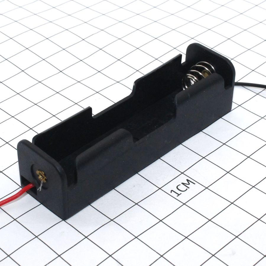 Держатель  для батар.литиевой 18650 (1х18650) с проводом
