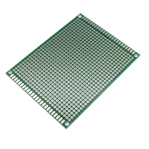 Печатная макетная-плата 2-ст.  70x90мм (CFS-PCB-2), шаг 2,54мм