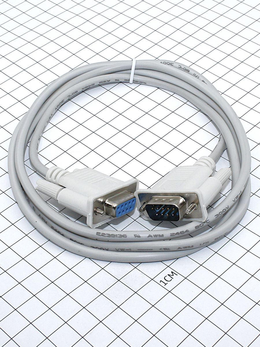 Кабель  9 (м)-9 (п), 1,8 м, (XYC013) литой